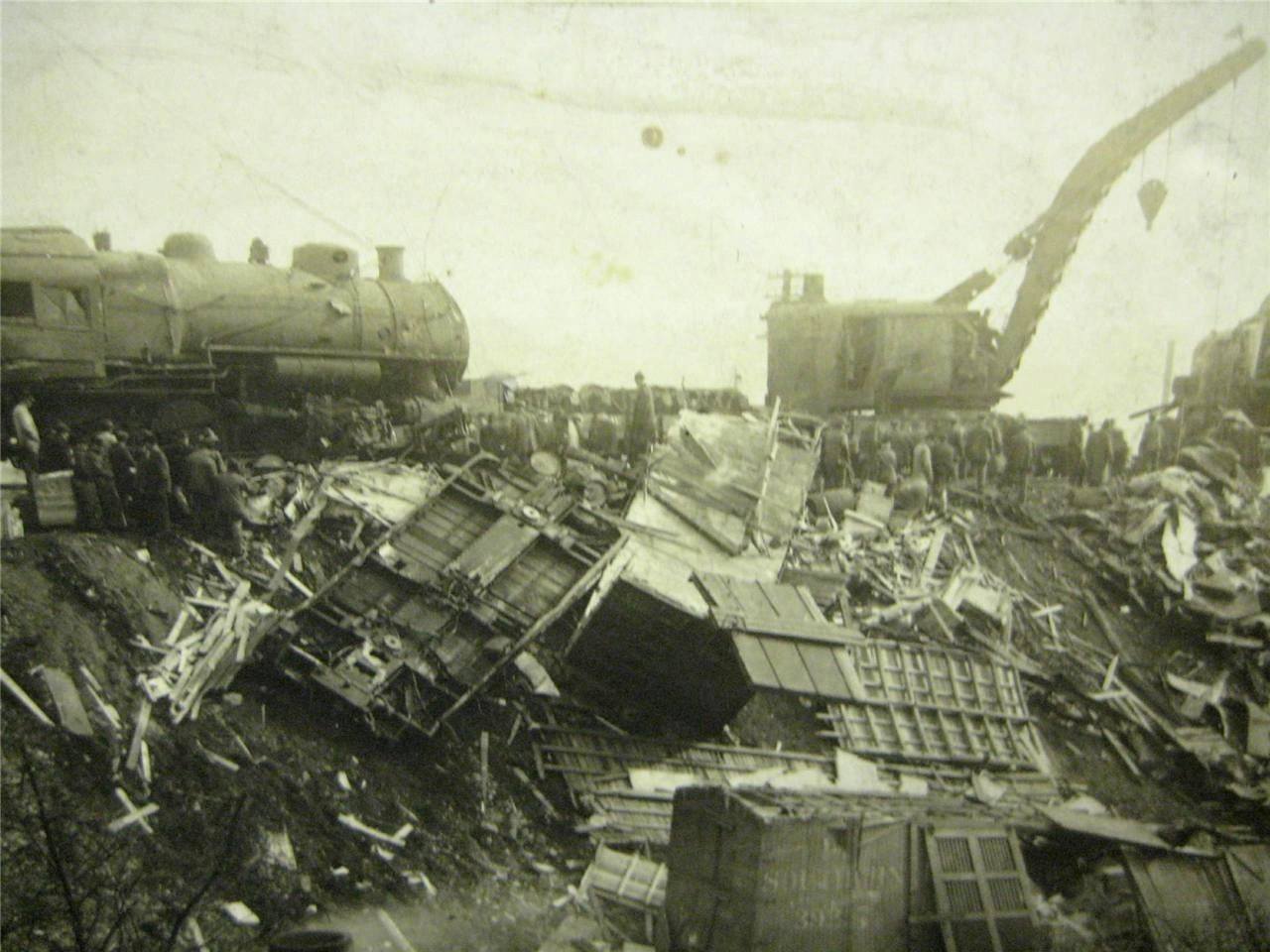 Train Wreck February 1917 Mount Union